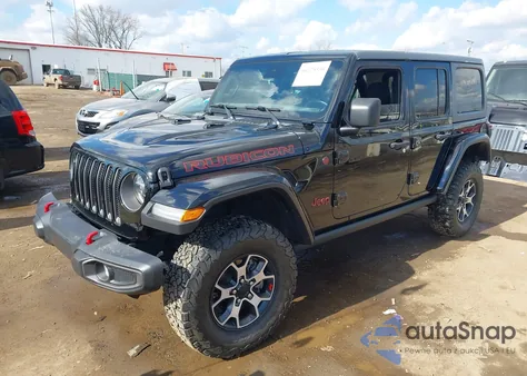 2022 Jeep Wrangler Unlimited Rubicon 4X4 z USA, uszkodzony, nr VIN 1C4JJXFMXNW208976